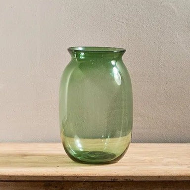 Vanita Glass Vase - Green