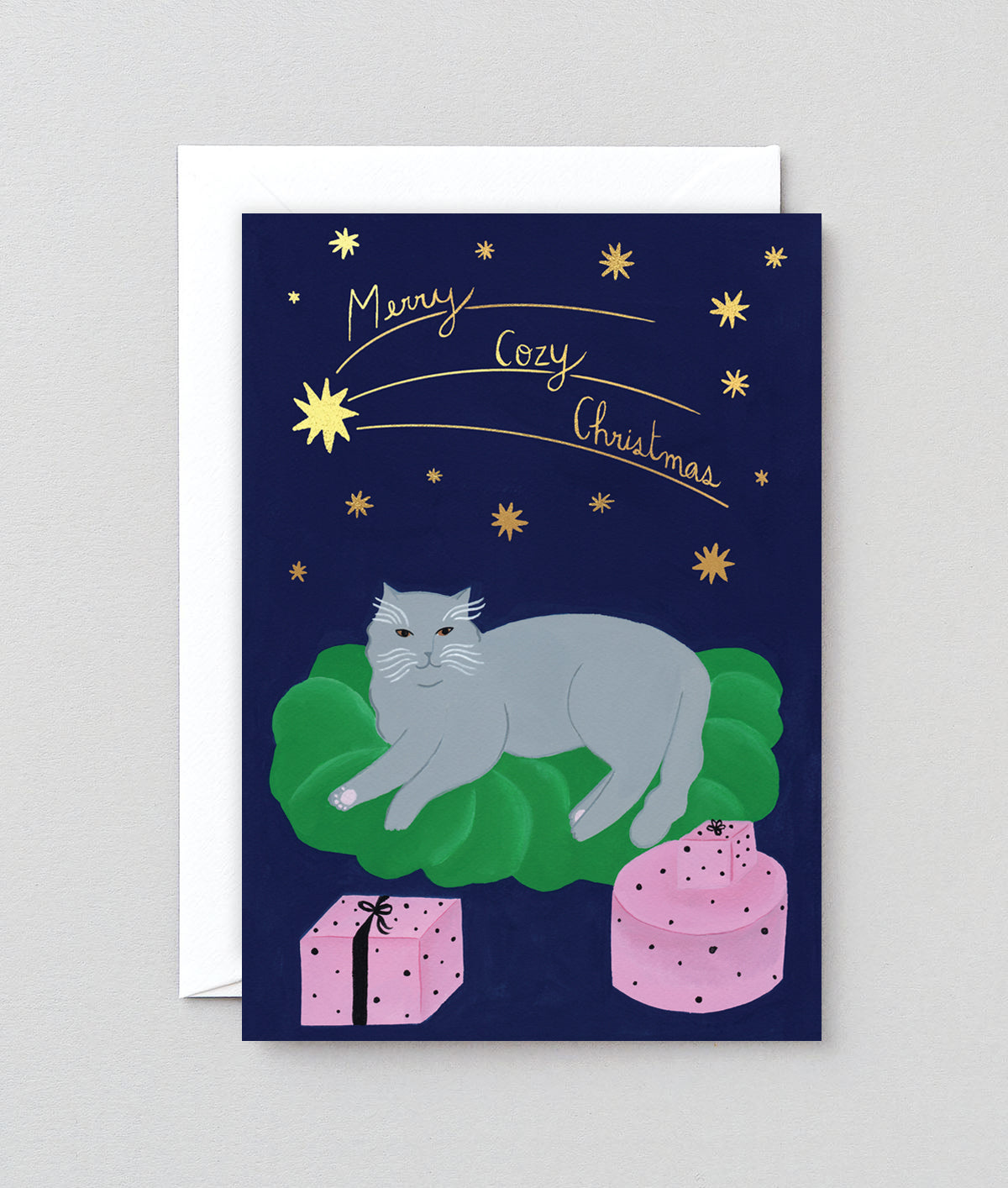 Cozy Cat - Christmas Card