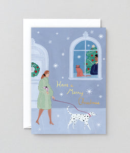 Dog Walker - Christmas Card