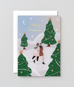 Ice Skater - Christmas Card