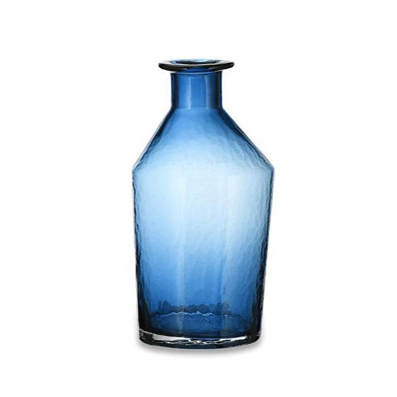 Glass vase in indigo